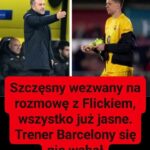 Szczęsny wezwany na rozmowę z Flickiem, wszystko już jasne. Trener Barcelony się nie wahałSzczęsny